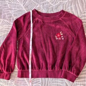 Cat & Jack Girl Kids Velvet Sweater